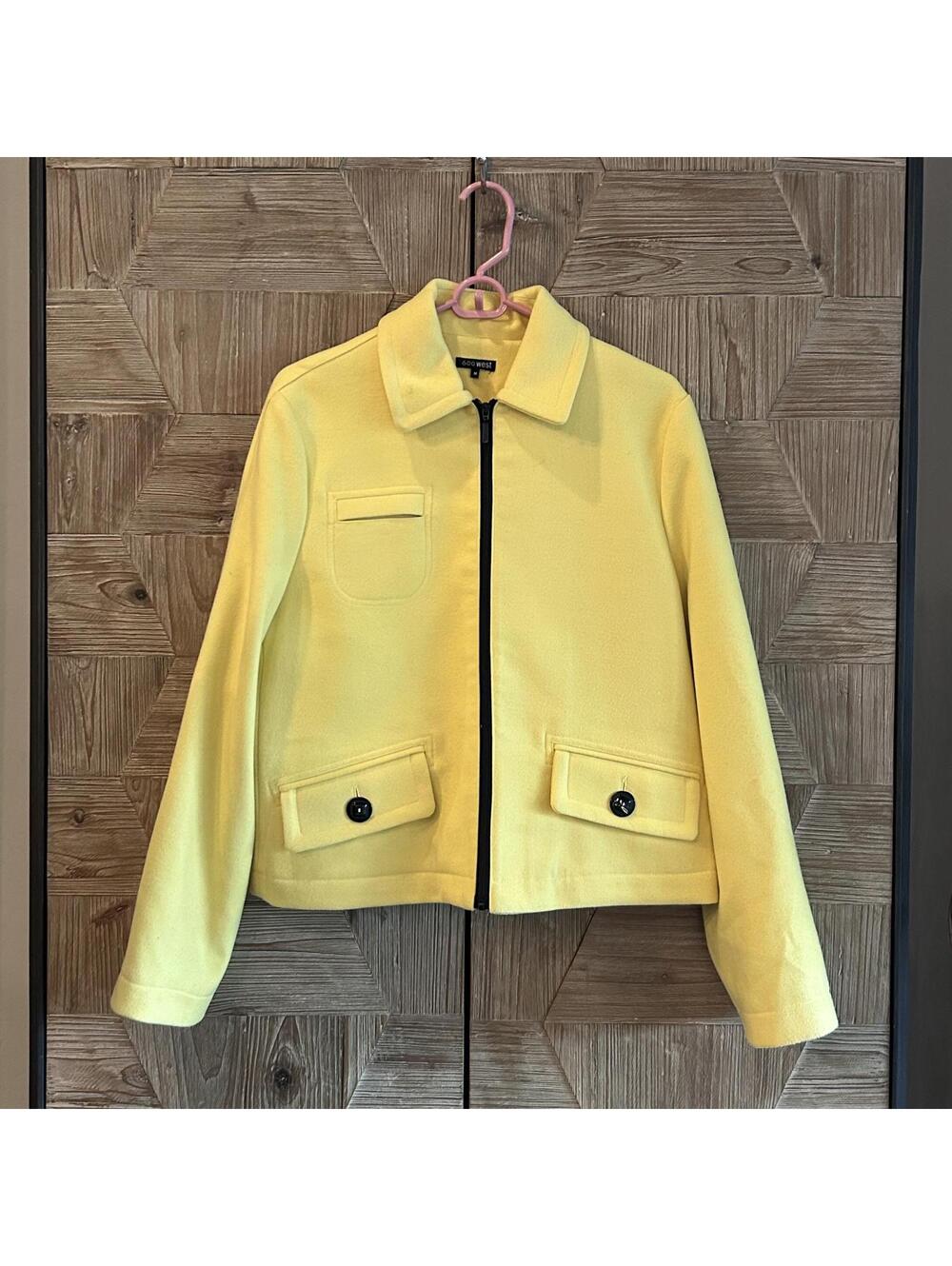 600 West Womens Yellow Jacket Outerwear Size M Career